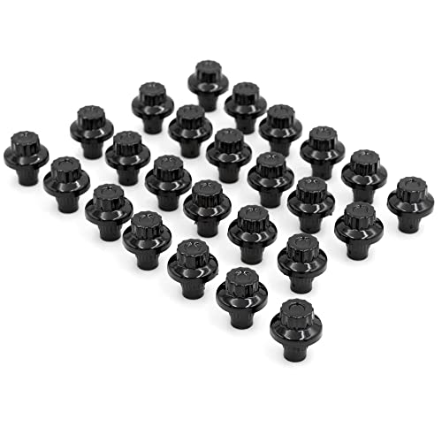RTRHINOTUNING black wheel rim rivets decorative bolts, 7.2 mm shank diameter