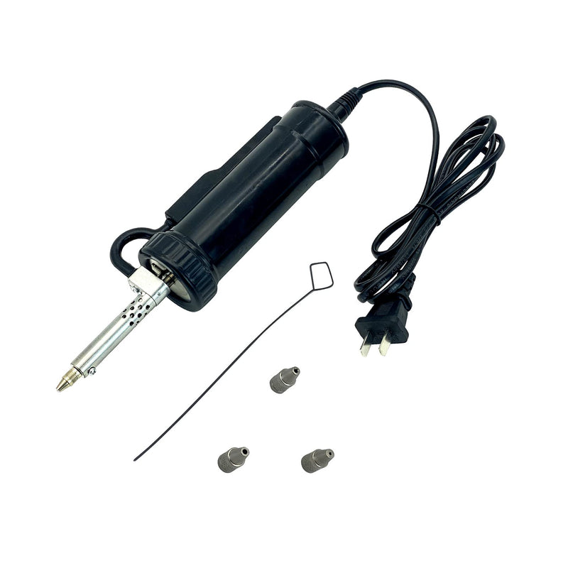HighTop Automatic Desoldering Pump Vacuum Solder Sucker Tool Portable AC110V 30W Electric Desoldering Gun Repair Solder Removal Tool Solder Sucker Iron Tin for DIY with 3 Soldering Suction Tips