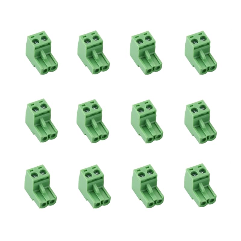 [Australia - AusPower] - Luo Qiufa 12Pcs KF2EDG 5.08mm spacing 2-pin pluggable Terminal Block Connector Socket 