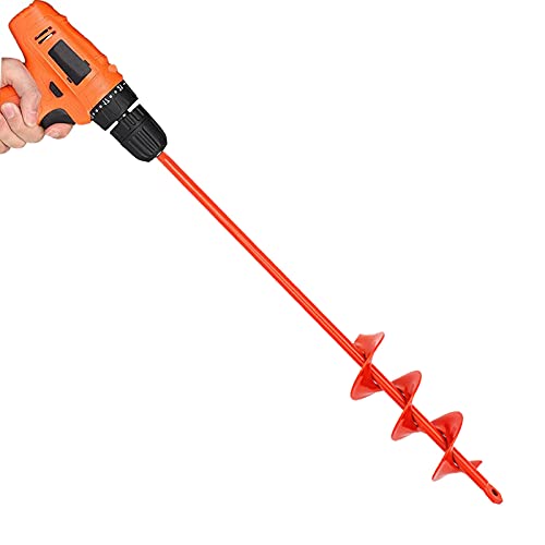 [Australia - AusPower] - Auger Drill Bit for Planting 2"(D) x14.5"(L), Garden Ground Earth Spiral Drill Bit for 3/8" Hex Drive Drill, for Post Hole Digger Bulb Bedding Digging Plant Rapid Planter 2"(D) x14.5"(L) 