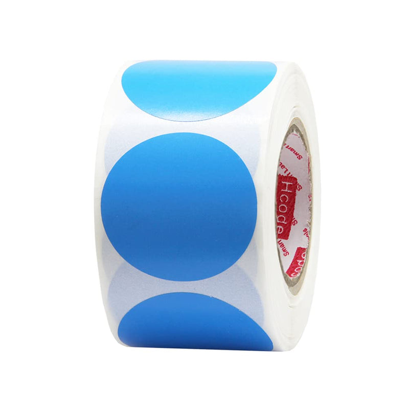 Hcode 1.5" Round Direct Thermal Labels Color Coding Dot Stickers Shipping Labels Address Labels500Pcs (Blue) Blue - NewNest Australia