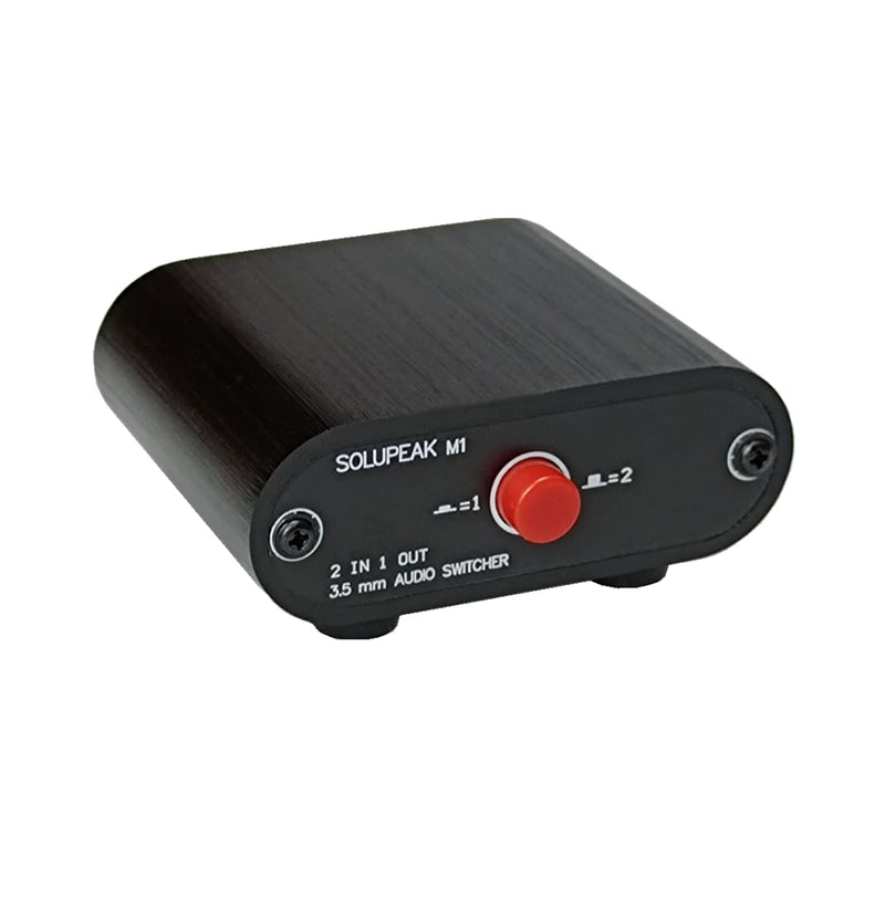 [Australia - AusPower] - 2 in 1 Out 3.5mm Stereo Audio Switch aux switcher Speaker selector Distributor 2 to 1 Splitter Box M1 
