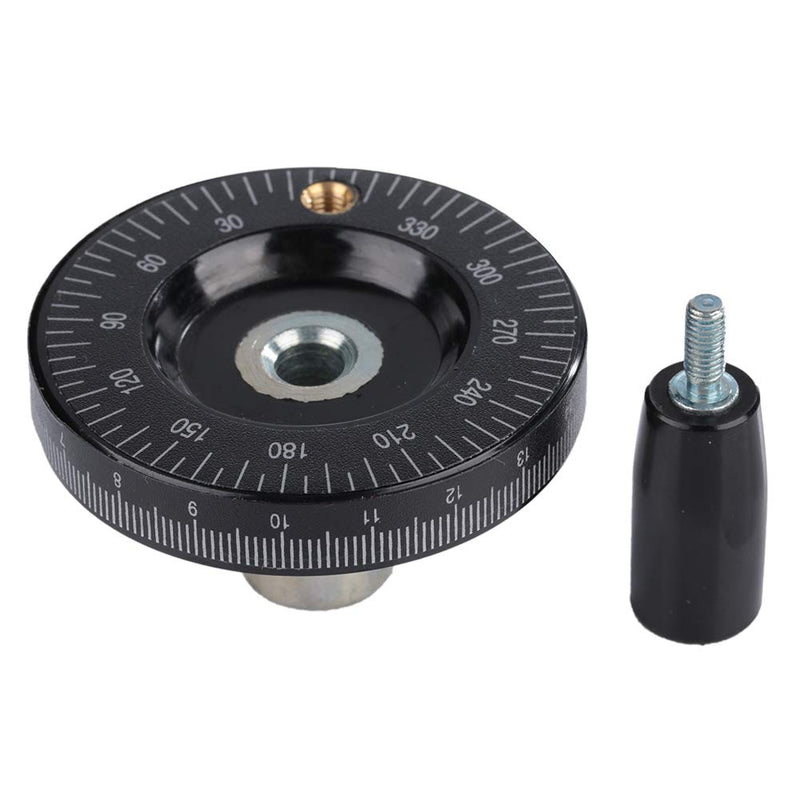 [Australia - AusPower] - Hand Wheel with Handle, 63mm Milling Handwheel with Scale, Bakelite Hand Wheel Machinery Accessaries for Lathe Milling Machine 