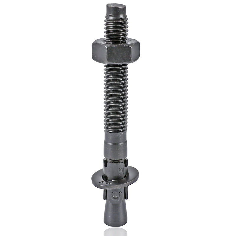 [Australia - AusPower] - T316 Stainless Steel (Marine Grade) Wedge Anchor Bolt (3/8"×3-1/2", Black, 10 Pack) 3/8"×3-1/2" 