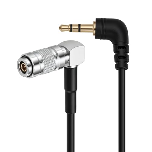 LTC Timecode Cable for UltraSync ONE DIN1.0/2.3 to 3.5mm Mini Jack Right-Angle for DSLR 45cm