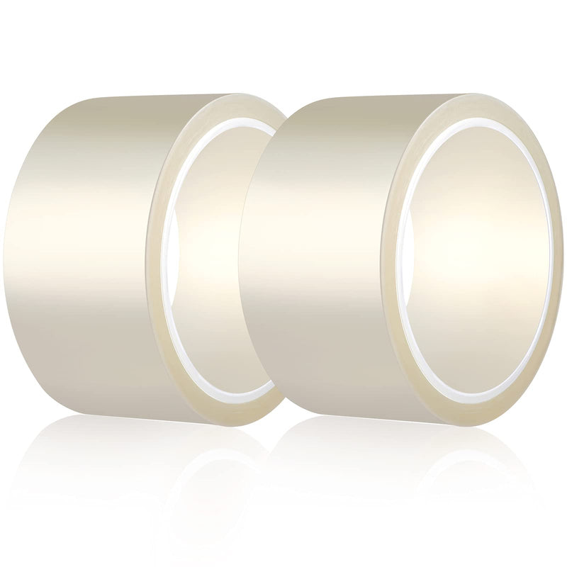 [Australia - AusPower] - 2 Pieces 108 ft Clear Heat Tape for Sublimation Heat Press Tape Heat Transfer Tape High Resistant Temperature Tape Thermal Tape for Electronics Printing Circuit Board Heat Transfer Vinyl (50 mm) 50 mm 