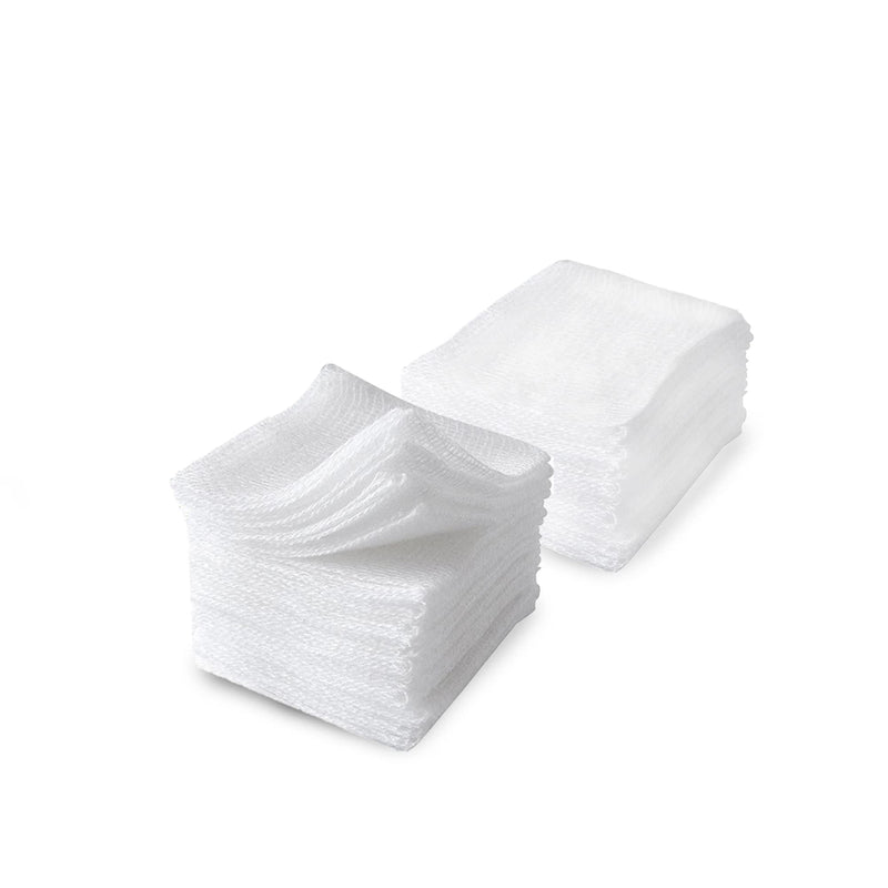 [Australia - AusPower] - EZGOODZ White Cotton Gauze Pads Non Sterile, 4 x 4 Inch. Pack of 100 Non Stick Gauze Pads Non Sterile. 4-Ply Rayon/Poly Blend Medical Gauze Squares. Non Adherent Surgical Gauze Pad for Wounds 100 Pack 4" x 4" / 4-ply 