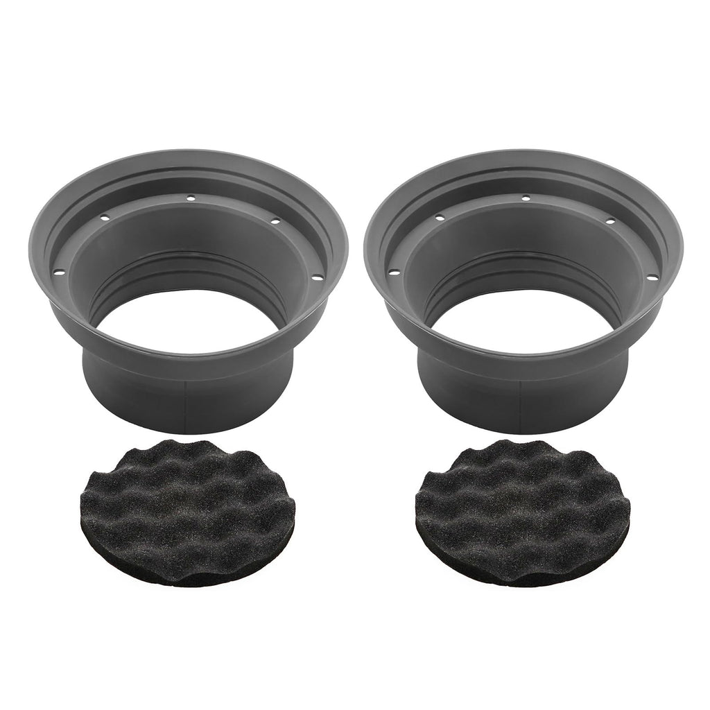 [Australia - AusPower] - RECOIL SPB65 Foldable Silicone 6.5” Car Speaker Baffle Kits with Egg Crate Foam for Sound Quality Improvement and Speaker Protection One Pair 