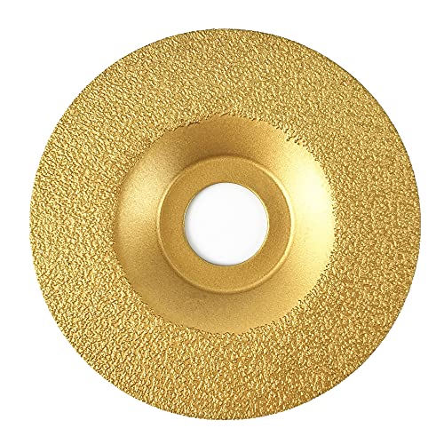 NBB Brazed Diamond Grinding Wheel, Dry or Wet Grinding on Granite, Marble, Ceramic, Tiles, Porcelain, Stone, Masonry with 22.23mm Shank, Connected to Angle Grinder (Medium, 1) Mittel, 100 mm