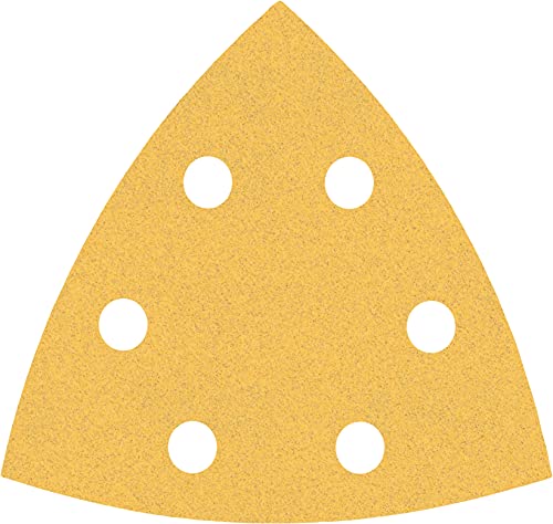 Bosch 50 x Expert C470 Sanding Sheets (for Paint on Wood, Hardwood, Diameter 93 x 93 mm, Grit 120, Professional Accessories Delta Sander) Körnung 120 Pack of 50