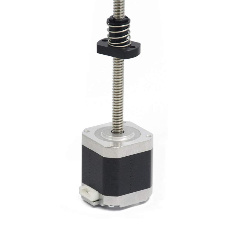 Iverntech NEMA 17 Stepper Motor with Integrated 2mm Lead 240mm T8 Lead Screw for UV Resin 3D Printers Z Axis or CNC Machine 240-Tr8X2