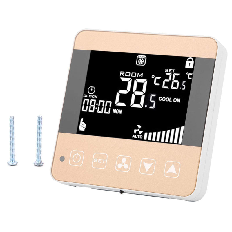 [Australia - AusPower] - AC90-240V Fan Coil Thermostat Intelligent Digital Central Air‑Conditioner Thermostat Temperature Controller Fan Coil Unit LCD Display(WiFi Type) WIFI Type 