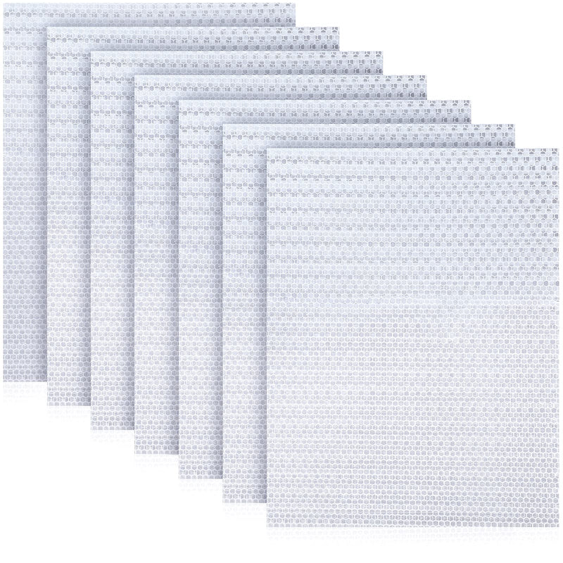 Zonon 7 Sheets 8.86'' x 11.42'' Adhesive Reflective Stickers Flexible Waterproof Warning Reflective Tape Night Lighting Safe Stickers for Car Truck Trailer Motorcycle Bicycle Mailbox Silver