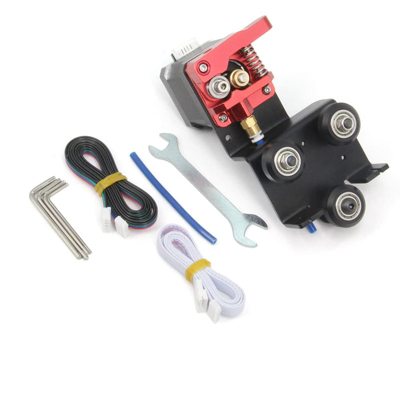 [Australia - AusPower] - Zeberoxyz Direct Drive Plate Extruder with Pulleys Support Kit with Stepper Motor Easy Print Flexible Filaments for Ender-3 Ender 3 Pro CR-10 CR-10S Adapter Plate(Extruder Support Kit with Motor) extruder bracket kit with motor 