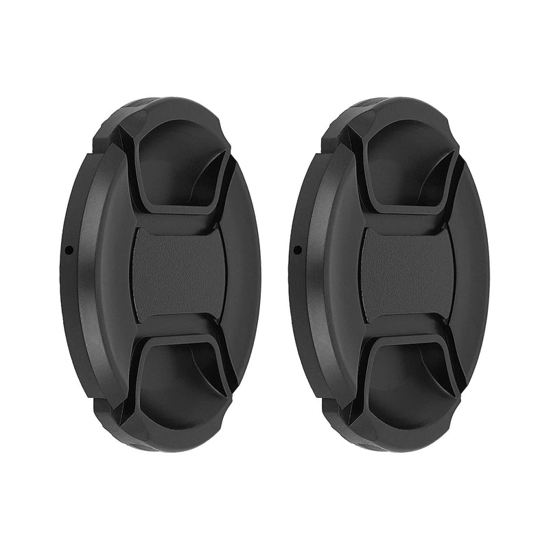 [Australia - AusPower] - SIOTI 67mm Lens Cap, 2 Packs + 1 Piece Cleaning Wiper, Model:LC-67, Compatiable with Camera Lens & Lens Filter & Filter Adapter Ring etc.(67mm) 67 mm 