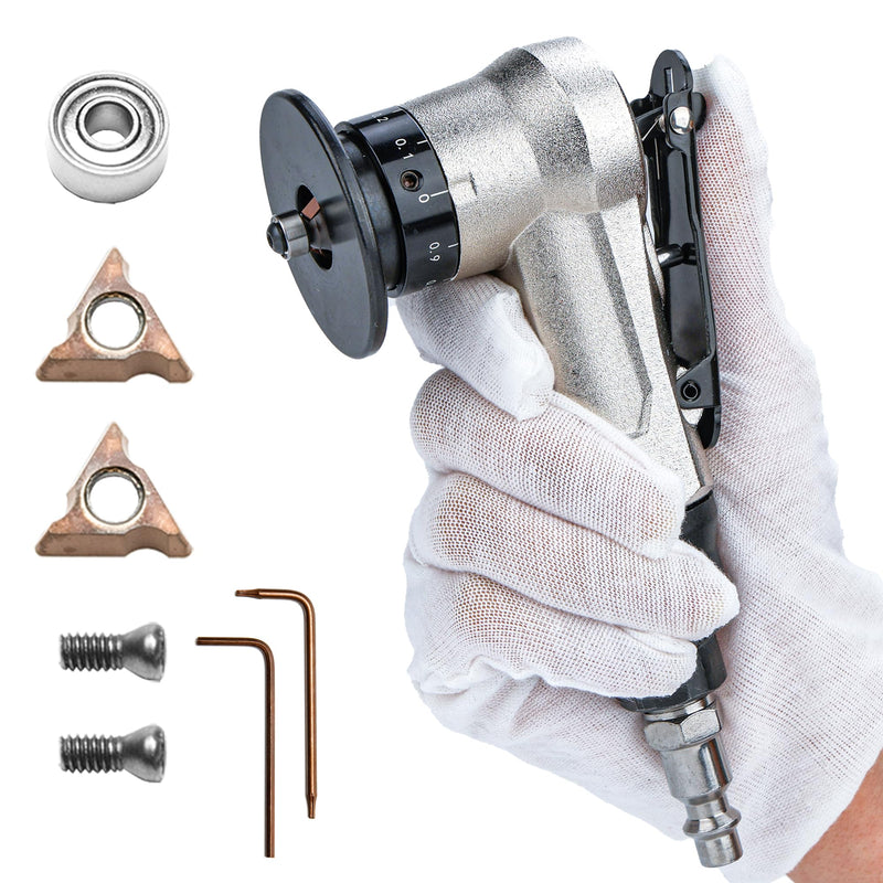 Air Pneumatic Chamfer Tool for Metal, Deburring and Beveling Tool, Mini Handheld Chamfering Machine for Steel Edge and Inner Holeg Mini Chamfering Tool