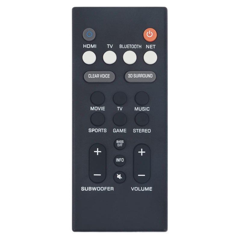 [Australia - AusPower] - Replacement Remote Control YAS-109 YAS-209 fit for Yamaha SoundBar YAS109BL YAS209BL ATS1090 ATS2090 