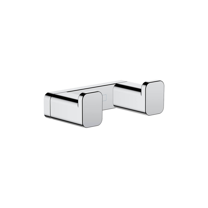 hansgrohe AddStoris Modern Double Hook in Chrome, 41755000