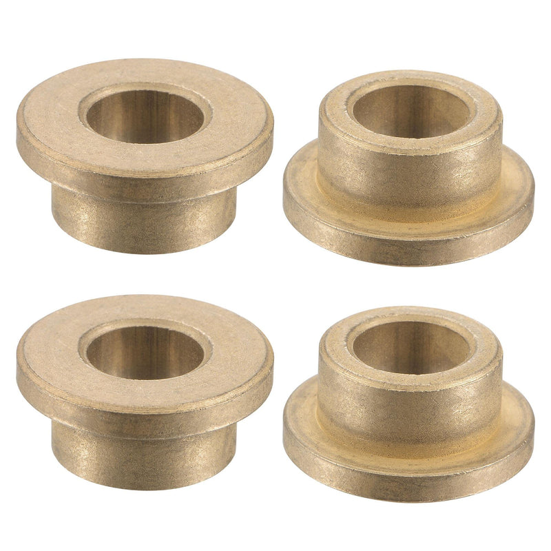 [Australia - AusPower] - uxcell Flange Sleeve Bearings 10mm Bore 16mm OD 10mm Length 22mm Flange Dia 3mm Flange Thickness Sintered Bronze Self-Lubricating Bushing 4pcs 