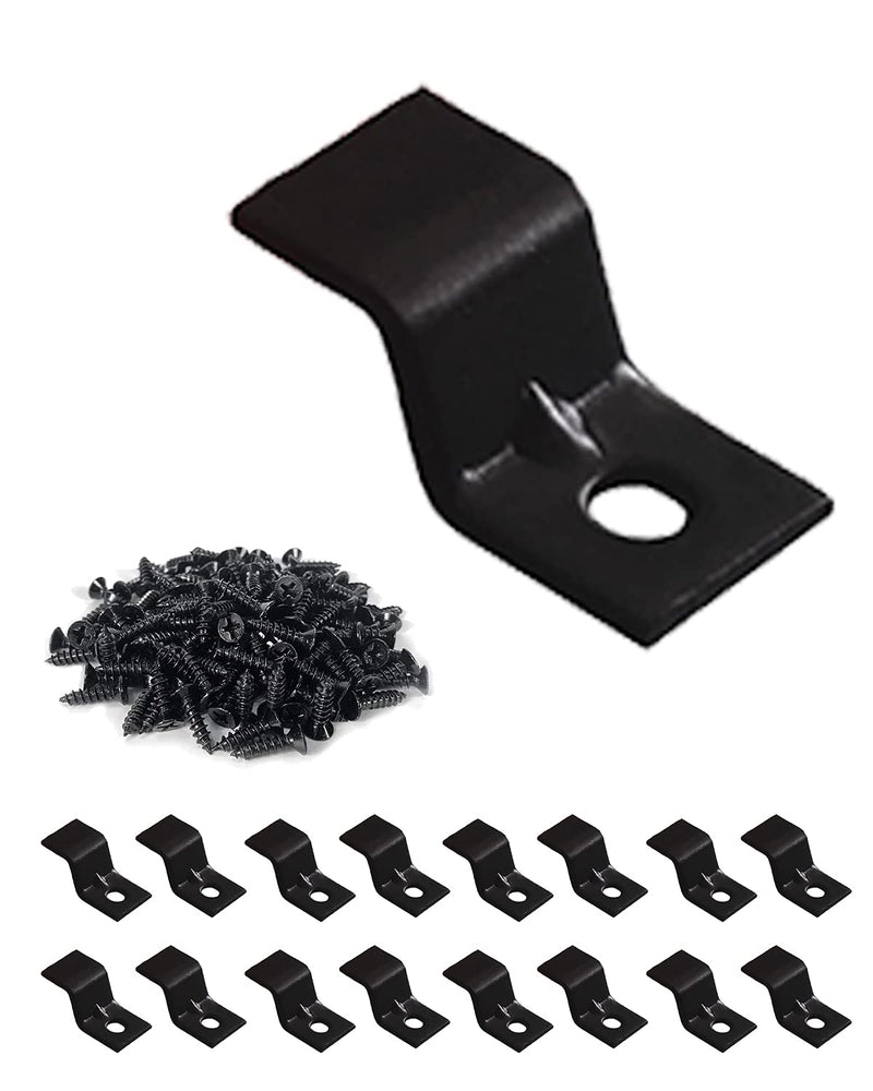 [Australia - AusPower] - Table Top Fasteners, Z Clips for Table Tops 20 Packs (Black) 