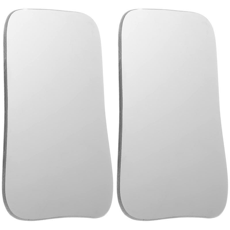 [Australia - AusPower] - EXCEART 2pcs Intraoral Mirrors 2 Sided Pofessional Occlusal Photographic Mouth Mirror Dental Photo Reflector Glass Mirrors Tools for Clinic Doctor Silver 
