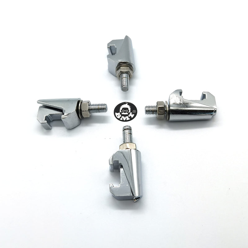 [Australia - AusPower] - Double Claw Clamp for ISO-LF ISO-K 63 80 100 125 160 200 250 Flange, M8 Bolt, Made of Stainless Steel (M8, Pack of 4) 