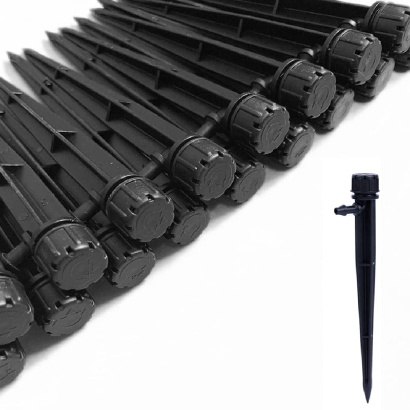 [Australia - AusPower] - 60 Piece of Drip Irrigation Emitters and Parts or Professional Irrigation Drippers and Drip Emitters or Sprinkler System Parts and Heads for 1/4 inch drip tubing 
