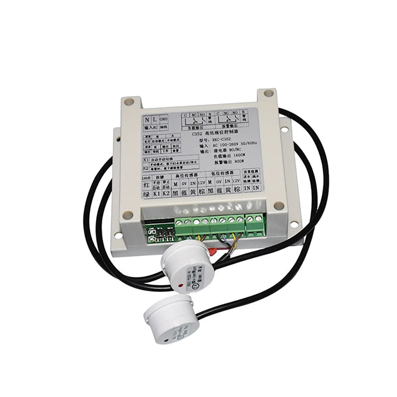 [Australia - AusPower] - Automatic Water Level Controller Automatic Water Pump Controller for Overhead Tank with Two Non Contact Liquid Level Sensors Water Tank Automatic Filling System 