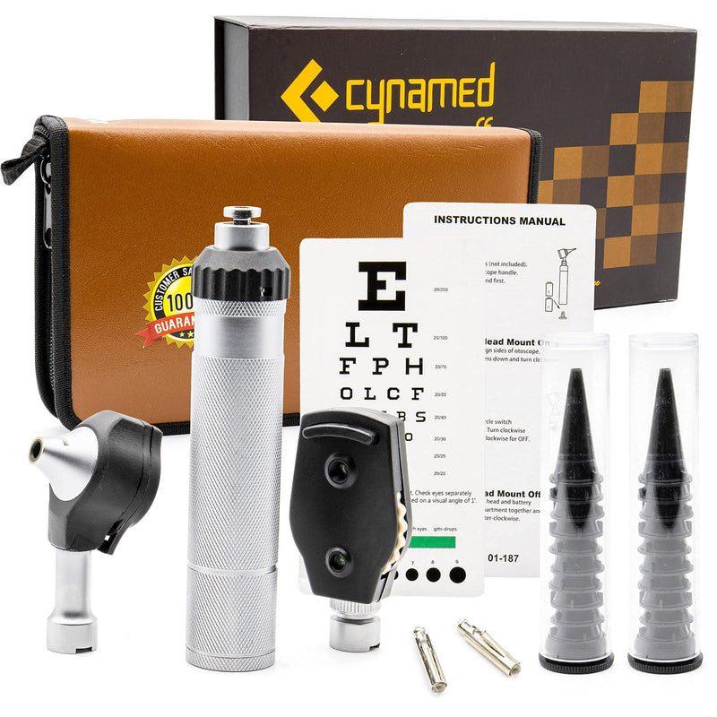 [Australia - AusPower] - Cynamed Fiber-Optic LED Otoscope/Medical School kit - Dual Attachment 