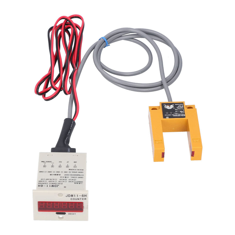 [Australia - AusPower] - Digital Display Counter,BEM?6H?30E4?CT Electronic Industrial Sensor Automatic Induction Digital Display Counter with Wire,3 Counting Method(DC12-24V) 
