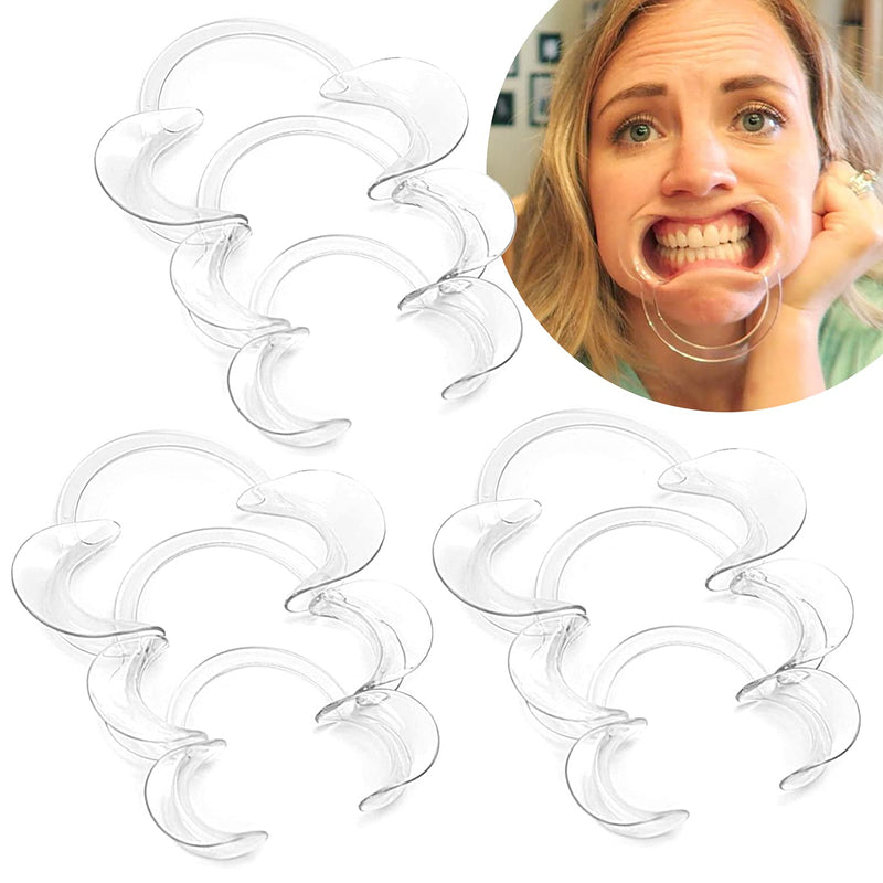 [Australia - AusPower] - Dental Cheek Retractor, 9-Pack 100% BPA-Free C-Shape Autoclavable Mouth Opener Retractors for Teeth Whitening, Party, Mouthguard Challenge Game (3X Size S, 3xSize M, 3xSize L) (9 PACK) 9 PACK 