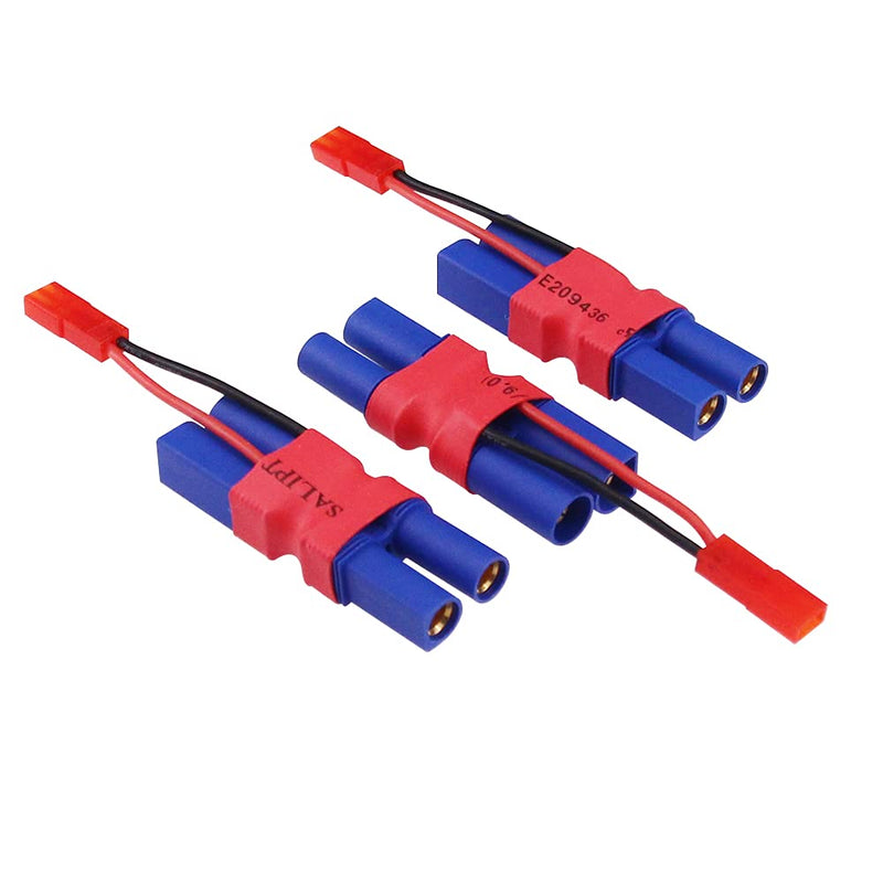 [Australia - AusPower] - BDHI 3pcs EC5 Male to Female Connector with in-line JST Female 20awg 5cm Cable Parallel Power Adapter for Camera Gimbal(B173-3) 
