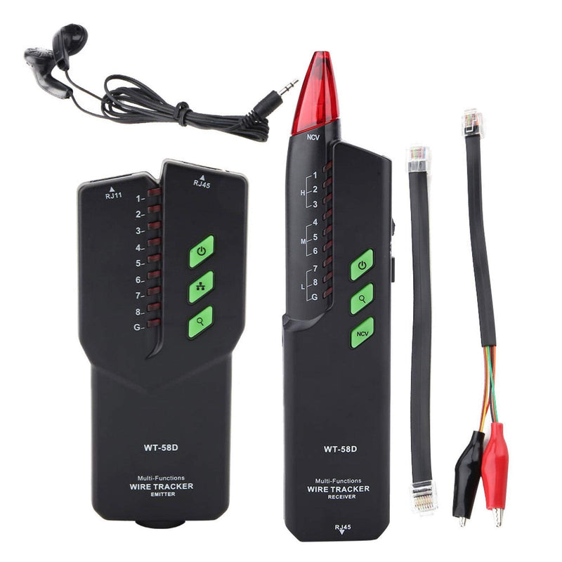 [Australia - AusPower] - EVTSCAN Handheld Wire Tracker, with Adjustable Sensitivity, Signal, NCV, Fault Detection, Continuity Testing, for Home Wall Electric Wire, Network Cable, Phone Line Tracing 