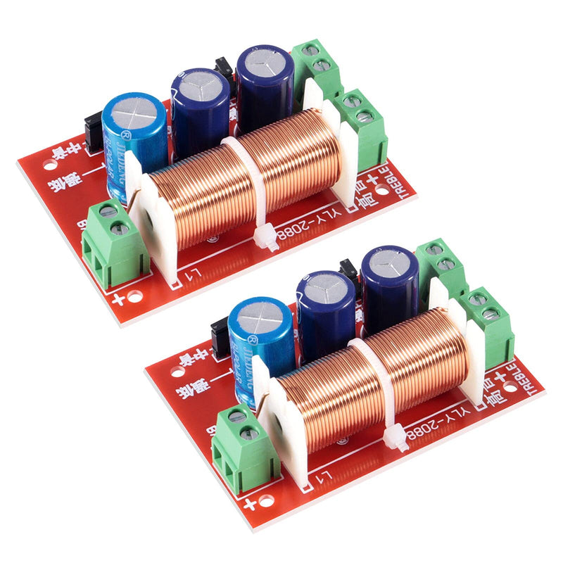 [Australia - AusPower] - ACEIRMC 2pcs 400W Adjustable Multi Speaker Treble/Bass 2 Unit Audio Frequency Divider 2 Way Crossover Filters Updated Version 