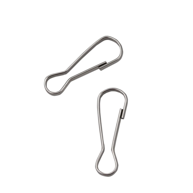 [Australia - AusPower] - 100 Pcs Lanyard Hooks, 304 Stainless Steel Metal Spring Hooks, Small Spring Clips, Lanyard Snap Clip Hooks for ID Card, Key Chain - 1 Inch(25mm) 