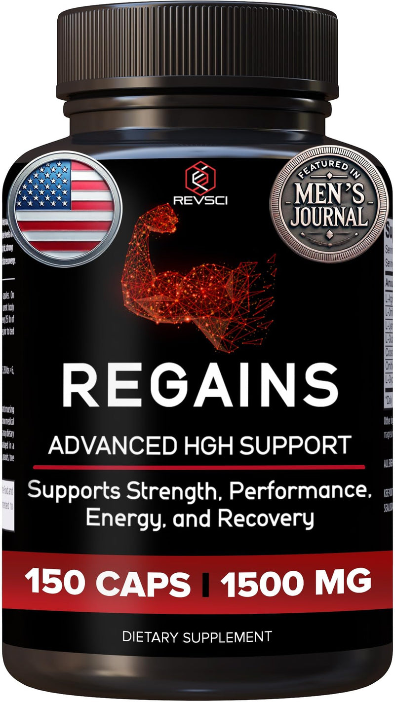 [Australia - AusPower] - HGH Supplements for Men & Women - Regains Natural Anabolic Muscle Growth Building & Human Growth Hormone for Men, Muscle Builder for Men, Muscle Recovery Post Workout Supplement, 150 Protein Pills 150 Count (Pack of 1) 