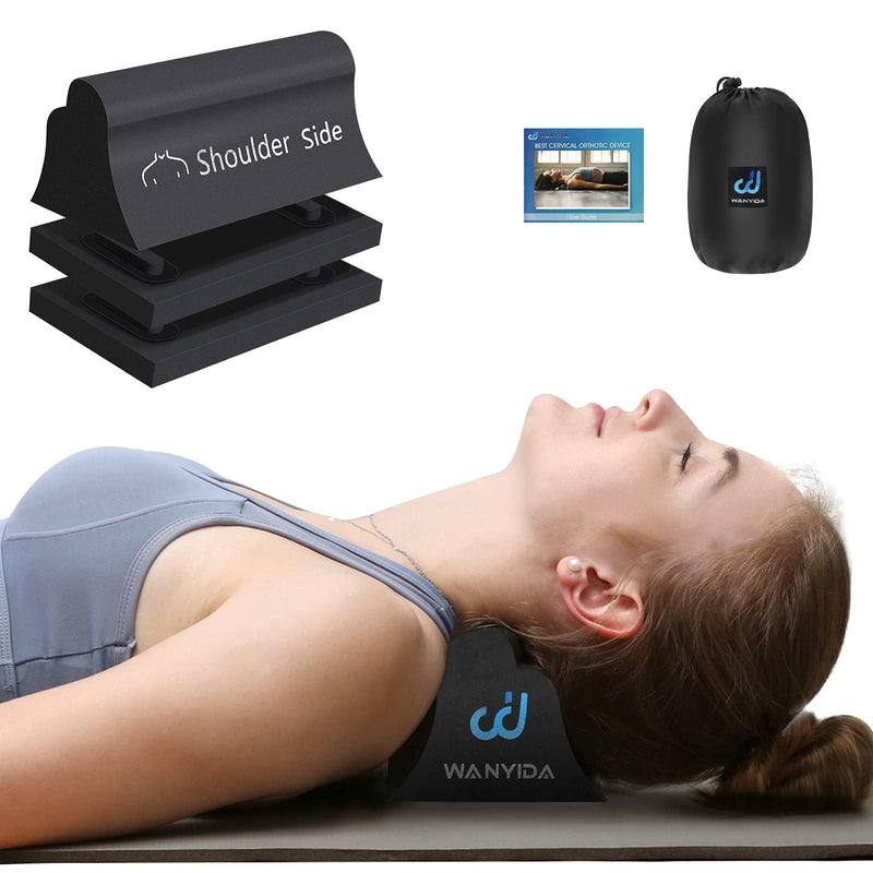 [Australia - AusPower] - Neck and Shoulder Relaxer, Neck Stretcher Chiropractic Pillows for Pain Relief, Cervical Traction Device for Cervical Spine Alignment. 