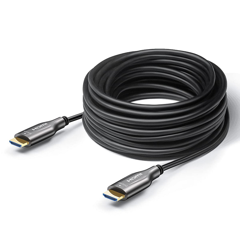 Fiber Optic HDMI Cable 100 Feet, HDMI 2.0, 18Gbps, Supports 4K@ 60Hz, 4:4:4/4:2:2/4:2:0, HDR10, Dolby Vision, HDCP2.2, ARC,3D,Slim and Flexible 4k 100 Feet