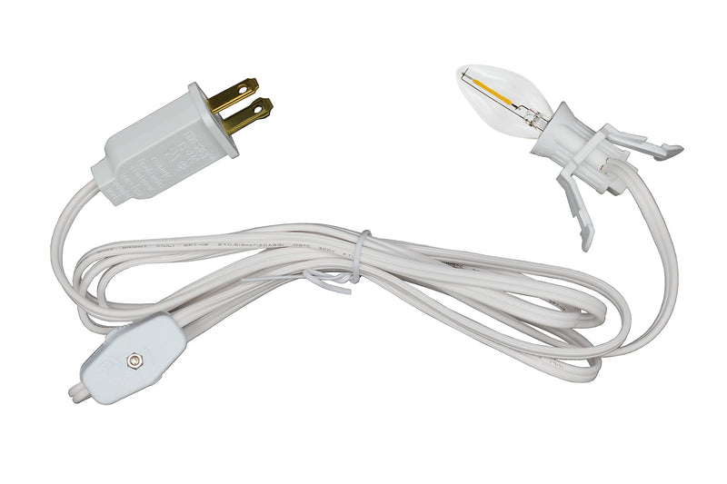 [Australia - AusPower] - Creative Hobbies® Single Light Replacement Clip in Lamp Cord for Christmas Village House Includes LED Light Bulb | 1 Pack 