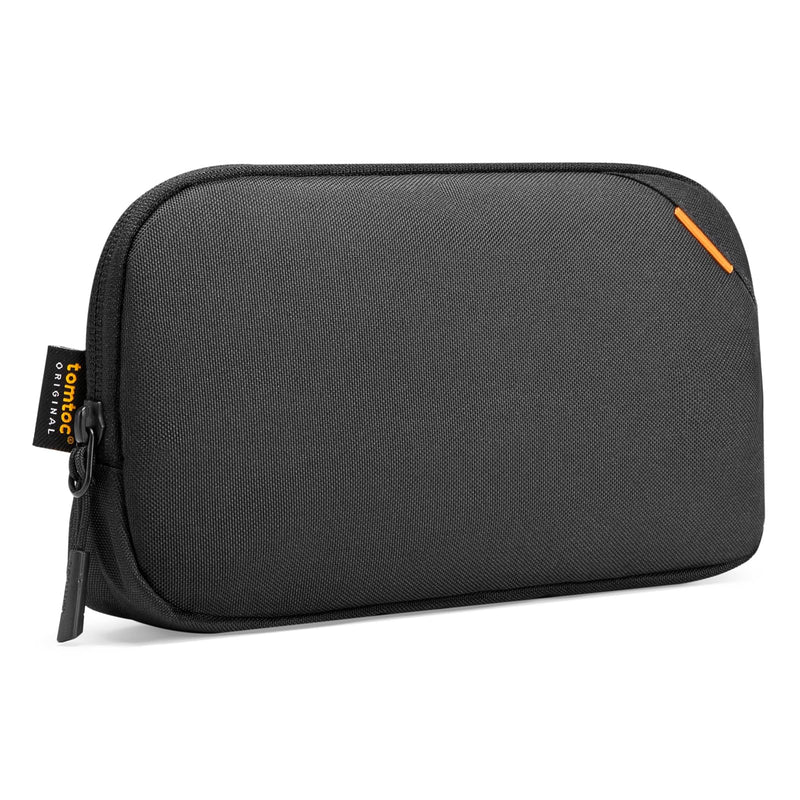 [Australia - AusPower] - tomtoc Recycled Portable Storage Pouch Bag Case Accessories Organizer Compatible with MacBook Laptop Charger, Mouse, Cables, Hub, Power Adapter, Power Bank, Toiletries, Cosmetics, Personal Items Black 