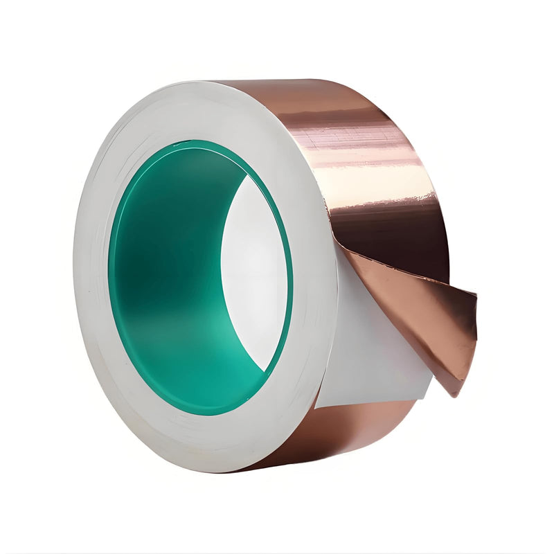 Copper Foil Tape 2Inch x 50 Feet Double Conductive Metal Adhesive Tape for Guitar EMI/RFI Shielding, Grounding, Electrical Repairs, DIY Crafts Decor, Cable Shield, Solder, Duct Insulation Wrap, Garden 2 Inch x 50 Feet