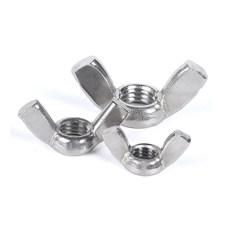 [Australia - AusPower] - Hooshing 30PCS Wing Nuts Assorted Kit 1/4"-20(10PCS) 5/16"-18(10PCS) 3/8"-16(10PCS) 304 Stainless Steel Wing Nuts Fasteners Parts Butterfly Nut 