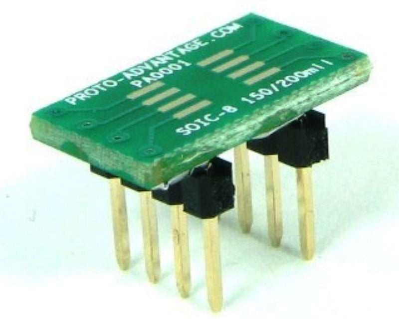 [Australia - AusPower] - (Qty 3) Proto-Advantage PA0001 SOIC-8 to DIP-8 SMT Adapter (1.27 mm Pitch, 150/200 mil Body) 
