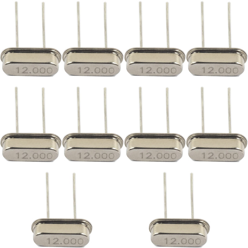 [Australia - AusPower] - 10pcs 12MHz 12.000 12M HC-49S 49S Oscillator Oscillators Crystal 2 Pins DIP Quartz RESONATOR Resonators QUARTZ CRYSTAL 12 MHz Replacements Easy for DIY 