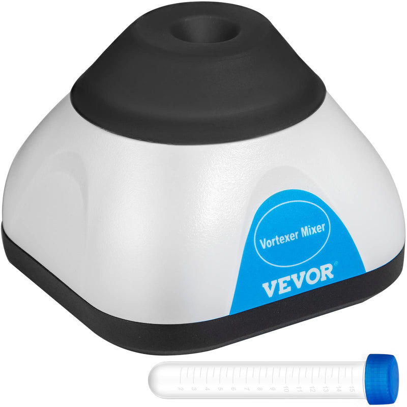 [Australia - AusPower] - VEVOR Vortex Mixer, 3000RPM Mini Vortex Mixer Shaker, Touch Function Scientific Lab Vortex Shaker, Mix Up to 50ML, 6mm Orbital Diameter for Test Tube, Tattoo Ink, Nail Polish, Eyelash Adhesives, Paint Black 