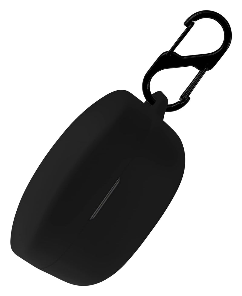 [Australia - AusPower] - Geiomoo Silicone Carrying Case Compatible with Sony WF-1000XM4, Portable Scratch Shock Resistant Cover with Carabiner (Black) Black 