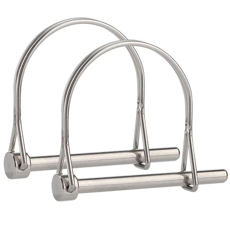 [Australia - AusPower] - 2 Pcs Extended Pto Pin, Safety Coupler Pin 1/4" x 2-3/4"(6.3mm x 70mm), Full Marine grade 316 stainless steel Heavy duty Shaft Locking Pin 