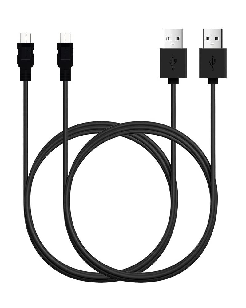 [Australia - AusPower] - Micro USB Cable, 2 Pack (6FT, 6FT), Fast Charging High Speed Android Phone Cable for Samsung Galaxy S7 Edge S6 S5 and More, Trustable Black 6ft-2 