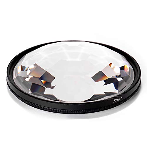 Explopur 77mm Kaleidoscope Prism Camera Glass Filter Variable Number of Subjects SLR Photography Accessories