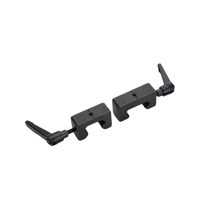 [Australia - AusPower] - Anti-Collision Block Stopper for EG20 20mm Rail, Linear Guide Rail Fixed Slider Bearing Block Ring, Positioning Block, Side Lock Buckle, Anti-Dropping, 2Pcs with 2Pcs Handle 2 